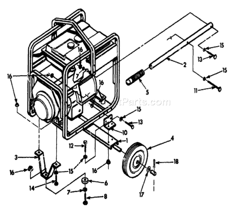 Page H Diagram and Parts List for 9404-1  Briggs and Stratton Generator